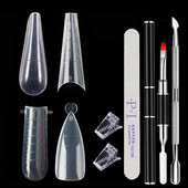 Kalup s gelom za brzu ugradnju Dvostruki oblici Tip Sustav za nokte Savjeti Obrasci za nadogradnju noktiju Gornji kalupi Oblik za ugradnju kalupa