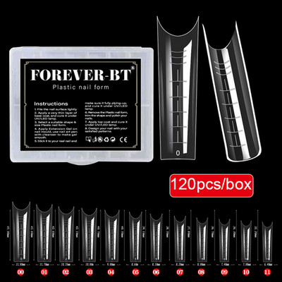 Kalup s gelom za brzu ugradnju Dvostruki oblici Tip Sustav za nokte Savjeti Obrasci za nadogradnju noktiju Gornji kalupi Oblik za ugradnju kalupa