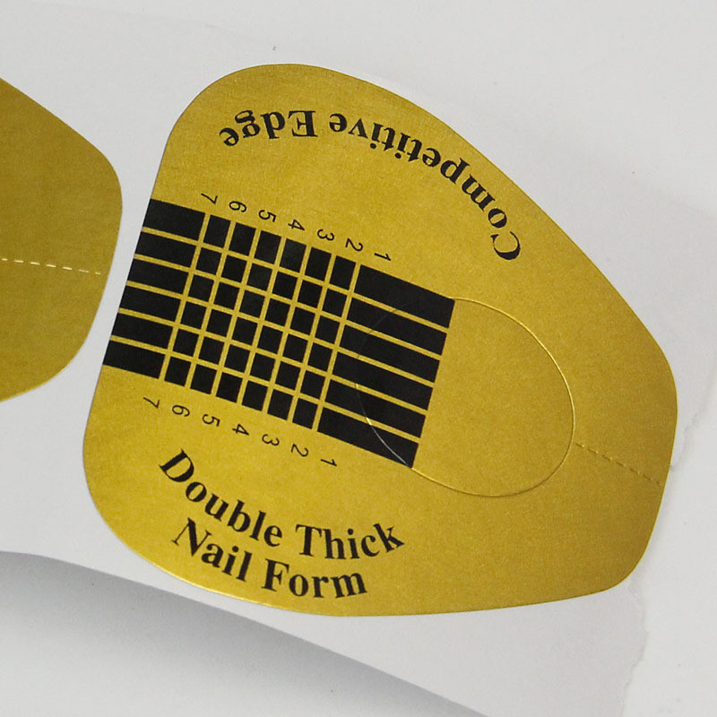 50 komada Brza izrada obrazaca za nokte Kalup za izradu oblika Vodič Šablona za nadogradnju noktiju UV gel Savjeti Francuska manikura DIY Alat za nokte