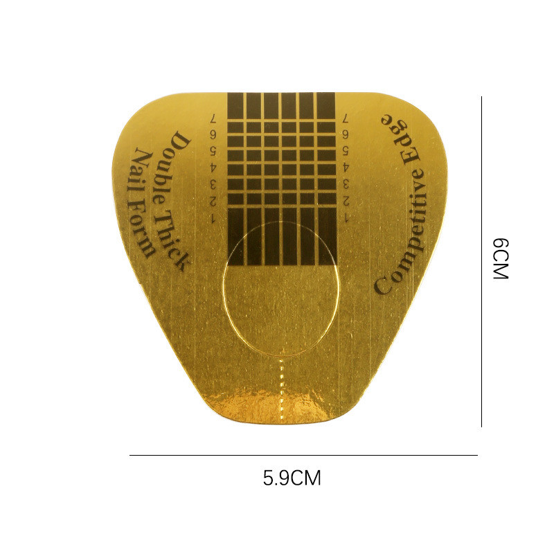 50 komada Brza izrada obrazaca za nokte Kalup za izradu oblika Vodič Šablona za nadogradnju noktiju UV gel Savjeti Francuska manikura DIY Alat za nokte