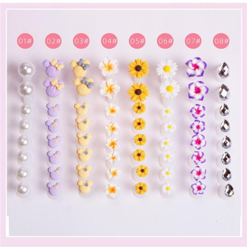 8pcs/Lot Mekani silikonski odvajač za nožne prste Oblik za pregradu za prste Manikura Pedikura Njega Nail Art Držač za cvijeće Dodatak
