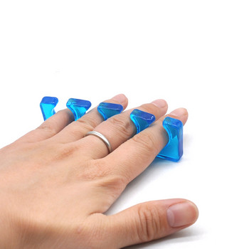 2 τεμάχια (1 ζευγάρι) Διαχωριστικά δακτύλων Μπλε πόδι σιλικόνης Soft Separator Gel UV Tools Salon Polish Manicure Nail Art Tools