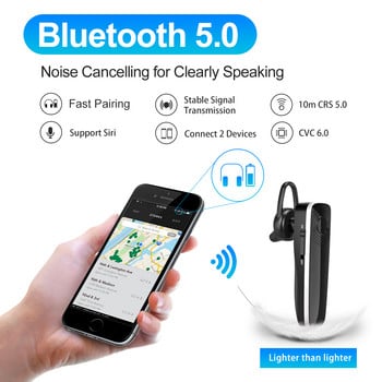 Link Dream Bluetooth Earpiece 5.0 Headset HD Sound Wireless Headphone Earphone 720 Hrs Standby with CVC6.0 Mic for Drving/Phone