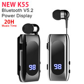 Ασύρματα ακουστικά K55 PK F920 Pro Αναδιπλούμενα φορητά Bluetooth 5.2 Ακουστικά Vibration Sport Run Gamer Headphone 20H Χρόνος μουσικής