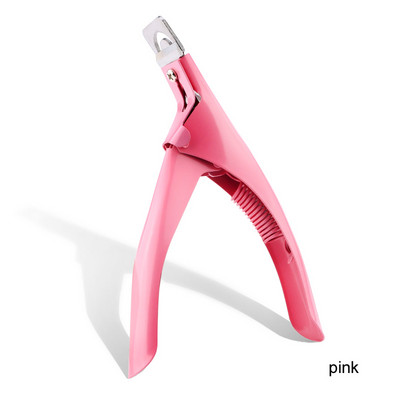 1 db Nail Art Clipper Special Type U Word akril gél francia műköröm hegyek Vágó Clipper élvágók Manikűr Rozsdamentes acél