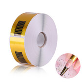 500 ks profesionálnych akrylových zakrivených nechtov, gélové nechty, návod na zdobenie nechtov, zlatá farba