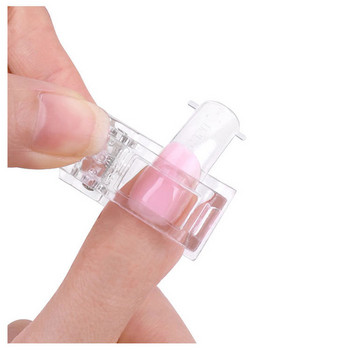5 τεμ. Κλιπ για τα νύχια με γρήγορη κατασκευή Πολυ τζελ για νύχια Βοηθητικό εργαλείο για μανικιούρ DIY Πλαστικός σφιγκτήρας επέκτασης καθαρό/κόκκινο/ροζ/μπλε