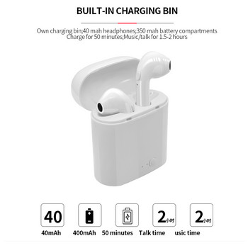 10 τεμ. i7s Tws Bluetooth 5.0 Ασύρματα ακουστικά Στερεοφωνικά ακουστικά Mini Earbuds με μικρόφωνο HD για τηλέφωνο Iphone Xiaomi