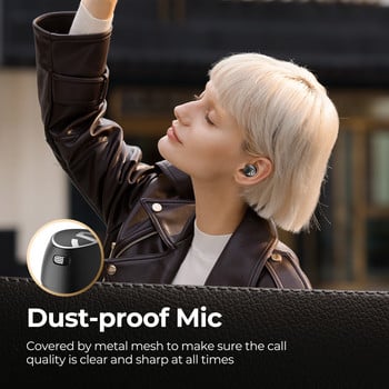 Soundpeats Free2 Classic Mini True ασύρματα ακουστικά Bluetooth V5.1 Ακουστικά SmartTouch Control TWS Earbuds IPX5 30H Χρόνος αναπαραγωγής