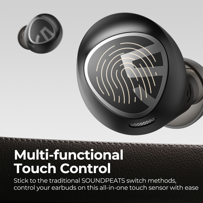 Soundpeats Free2 Classic Mini Căști True Wireless Căști Bluetooth V5.1 Control SmartTouch Căști TWS IPX5 Durată de redare 30H