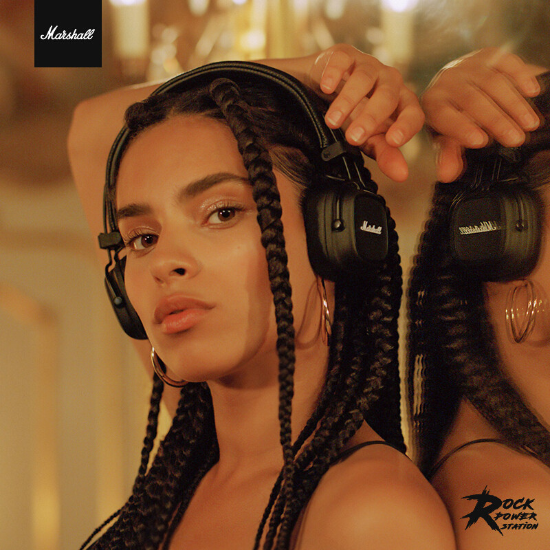 Eredeti Marshall MAJOR IV vezeték nélküli Bluetooth fejhallgató klasszikus fülhallgató mély basszus összehajtható pop rock retro zene mikrofon fejhallgató