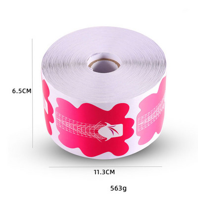 100/500 db Körömformák Körömhosszabbító Körömdíszítési útmutató Forma Curl Tips Stencilek UV Gél Lakk Körömdíszítő Tipp matrica Köröm Kiegészítők