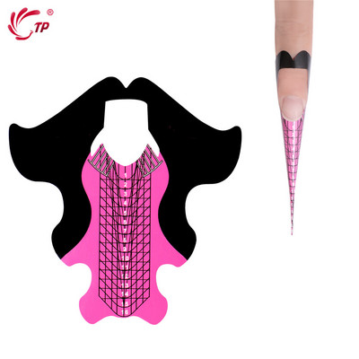 TP Stiletto Nail Extension Forms Naljepnice za gel Akril Tips Extension Professional Nails System Builder Mould Design Nail Form