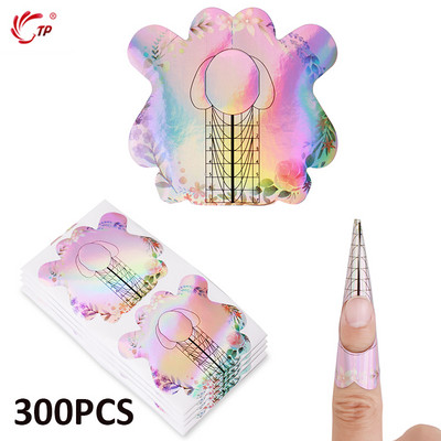 TP Stiletto Nail Extension Forms Naljepnice za gel Akril Tips Extension Professional Nails System Builder Mould Design Nail Form