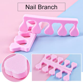 20/50 τμχ/Συσκευασία Nail Art Toe Separator Foots Sponge Fingers Separators Soft Gel Polish Nail Salon Supplies Εργαλεία μανικιούρ πεντικιούρ