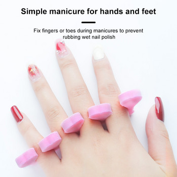 20/50 τμχ/Συσκευασία Nail Art Toe Separator Foots Sponge Fingers Separators Soft Gel Polish Nail Salon Supplies Εργαλεία μανικιούρ πεντικιούρ