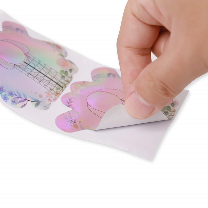 Körömformák matrica 100 db Butterfly akril hosszabbító útmutató tippek Nail Art UV gél manikűr tervező papír eszközök