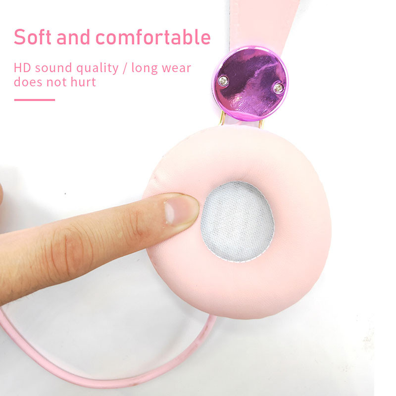 Bling ασύρματα ακουστικά Bluetooth για κορίτσια ενσύρματα ακουστικά με μικρόφωνο Παιδικά πολυτελή Glitter χαριτωμένα ακουστικά μουσικής Hairball