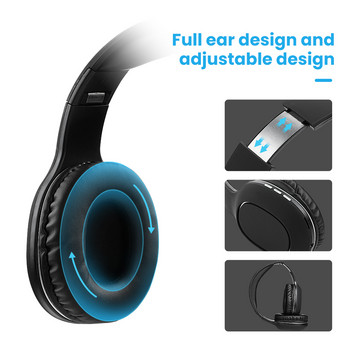 AIYIMA HiFi Stereo Music Headset Πτυσσόμενα ακουστικά με μικρόφωνο για τηλέφωνο Tablet Bluetooth ακουστικό