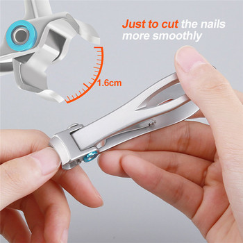 Професионална ножица за нокти Резачка за нокти от неръждаема стомана Нокти за маникюр Тример за нокти Нокторезачки за дебели нокти