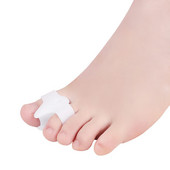 10db=5pár szilikon gél ujjleválasztók távtartók lábkiegyenesítő bütyökkorrektor Hallux Valgus lábujjvédő pedikűr