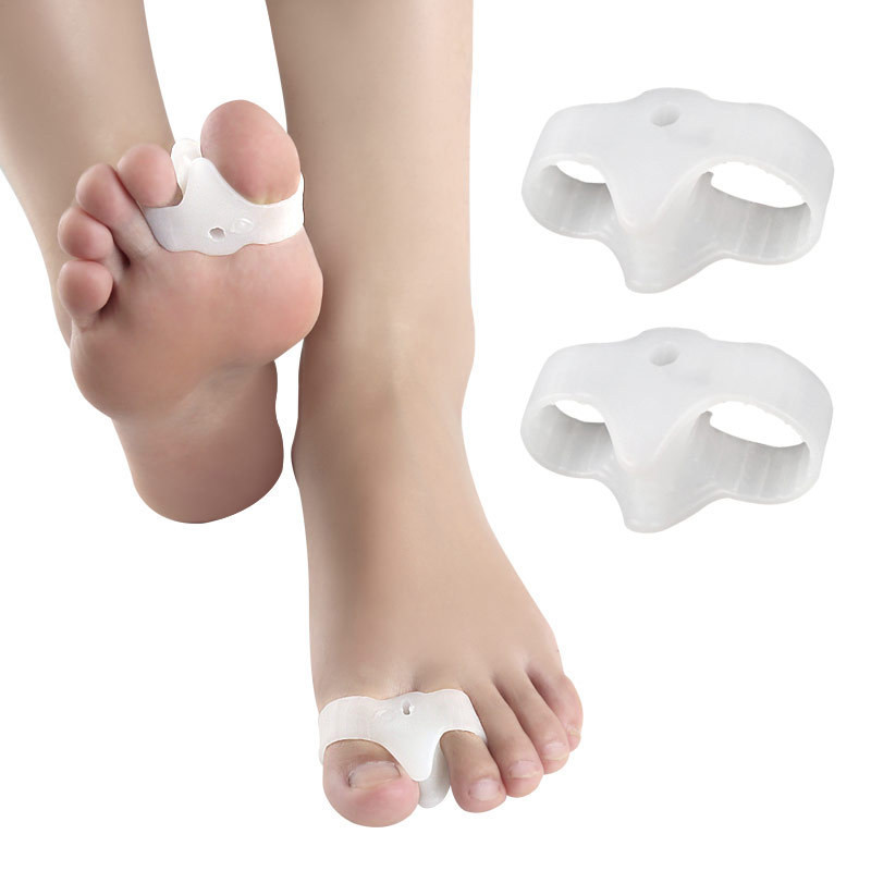 10db=5pár szilikon gél ujjleválasztók távtartók lábkiegyenesítő bütyökkorrektor Hallux Valgus lábujjvédő pedikűr