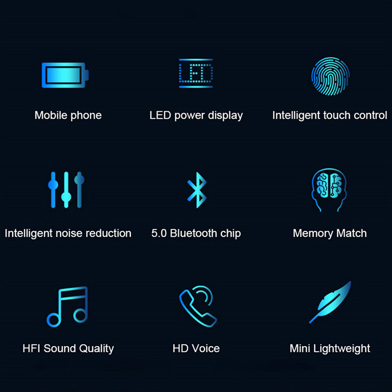 F9 TWS ασύρματα ακουστικά Bluetooth Ακουστικά Sport Touch Mini Earbuds Stereo Bass Headset με θήκη φόρτισης 2000mAh Power Bank