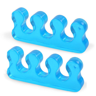 Separator de degete 2 buc. Separator de degete din silicon moale Distanțierea degetelor de la picioare Distanțierea degetelor de la picior Corectare degetelor pentru manichiură Pedichiură Unelte pentru unghii