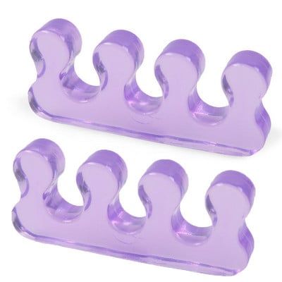 Separator de degete 2 buc. Separator de degete din silicon moale Distanțierea degetelor de la picioare Distanțierea degetelor de la picior Corectare degetelor pentru manichiură Pedichiură Unelte pentru unghii