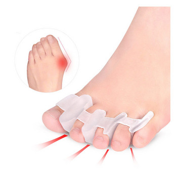2 τεμάχια=1 τεμ. Τετρατρύπας Valgus Separator Thumb Corrector Orthopedicmat for Feet Soft Comfort Care Tool Pads Υψηλής ποιότητας