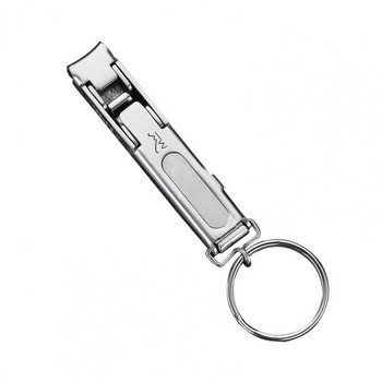Практична ножица за нокти Преносима ножица за нокти с ключодържател Лесен за използване Инструмент за подстригване на нокти от неръждаема стомана за възрастни