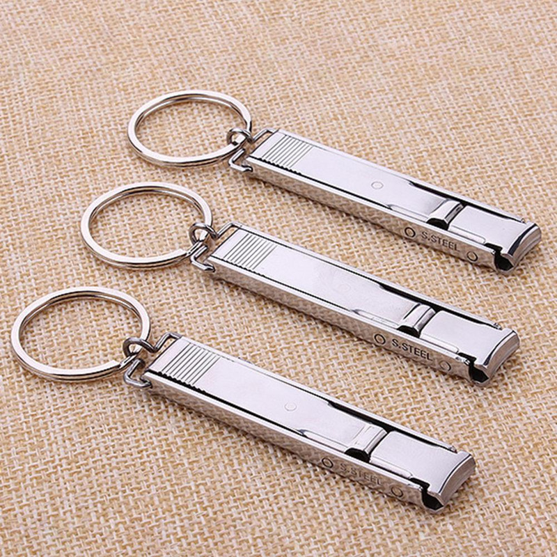 Praktične škarice za nokte Prijenosne škarice za nokte s privjeskom za ključeve Jednostavan alat za podrezivanje noktiju od nehrđajućeg čelika za starije osobe