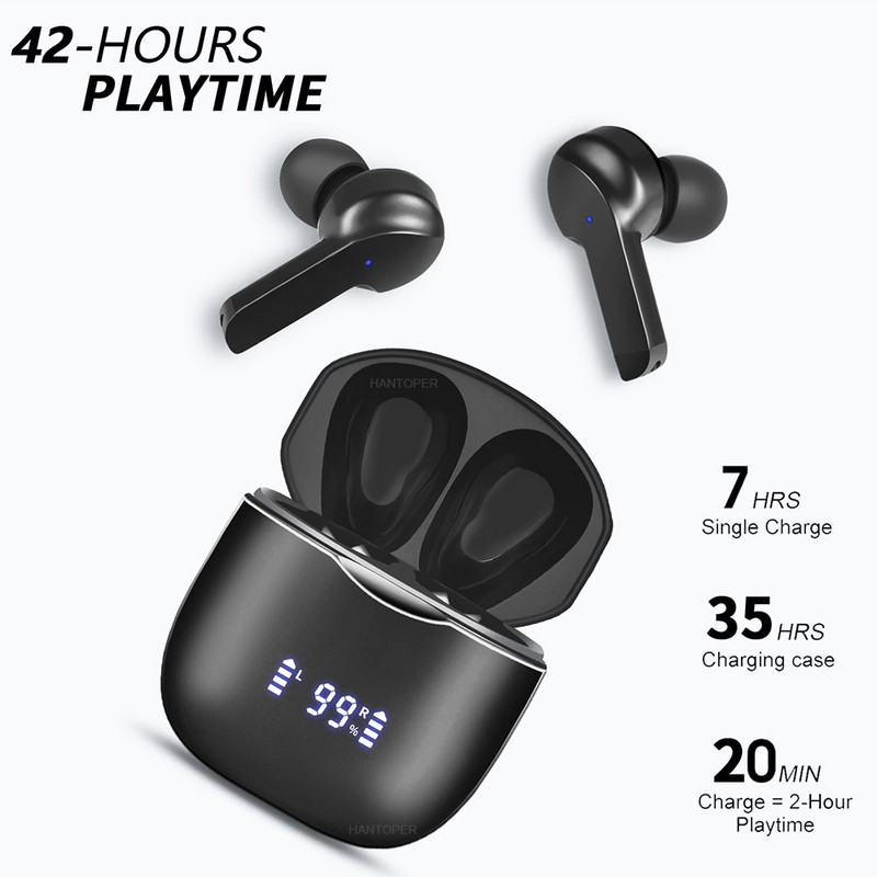 True Stereo Super Bass bežične slušalice 5.2 TWS Bluetooth slušalice In-Ear Earbuds Binauralne slušalice za pozive za iPhone Xiaomi
