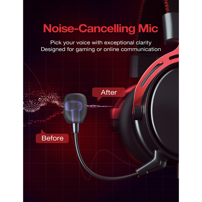 Mpow/Soulsens Air SE PS4 Gaming Headset 3D Surround Sound Žičane slušalice s mikrofonom za poništavanje buke za PS4 PS5 Xbox One Switch