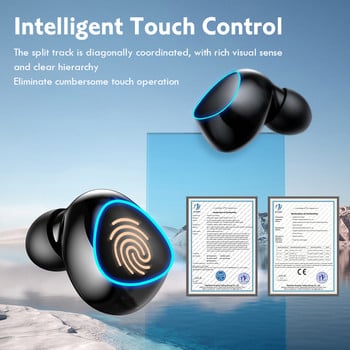 TWS ασύρματα ακουστικά M10 Ακουστικά Bluetooth με κάδο φόρτισης Ακουστικά αφής ελέγχου με μικρόφωνο Clear Call Headset Ήχοι HiFi