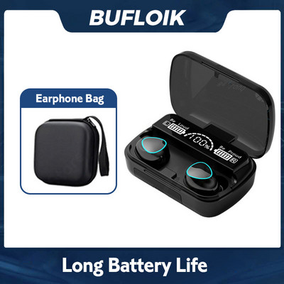 TWS juhtmevabad kõrvaklapid M10 Bluetooth-kõrvaklapid laadimiskastiga puutetundliku juhtimisega kõrvaklapid mikrofoniga selge kõnepeakomplektid HiFi helid