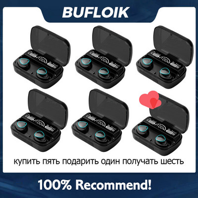 TWS juhtmevabad kõrvaklapid M10 Bluetooth-kõrvaklapid laadimiskastiga puutetundliku juhtimisega kõrvaklapid mikrofoniga selge kõnepeakomplektid HiFi helid