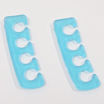 2db (1 pár) Puha szilikon lábujjleválasztó Soft-Silicon 5 színű Rugalmas lábujj távtartó körömlakk pedikűr eszközökhöz