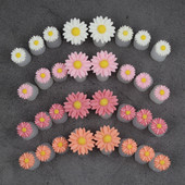 Candy Color 8db Daisy szilikon lábujj elválasztó lábujj elválasztó forma manikűr pedikűr ápoló körömdíszítő szerszámtartó tartozék