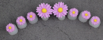 Candy Color 8db Daisy szilikon lábujj elválasztó lábujj elválasztó forma manikűr pedikűr ápoló körömdíszítő szerszámtartó tartozék
