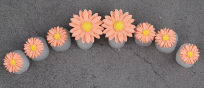 Candy Color 8db Daisy szilikon lábujj elválasztó lábujj elválasztó forma manikűr pedikűr ápoló körömdíszítő szerszámtartó tartozék