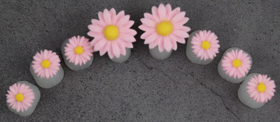 Candy Color 8db Daisy szilikon lábujj elválasztó lábujj elválasztó forma manikűr pedikűr ápoló körömdíszítő szerszámtartó tartozék
