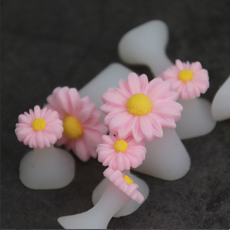 Candy Color 8db Daisy szilikon lábujj elválasztó lábujj elválasztó forma manikűr pedikűr ápoló körömdíszítő szerszámtartó tartozék