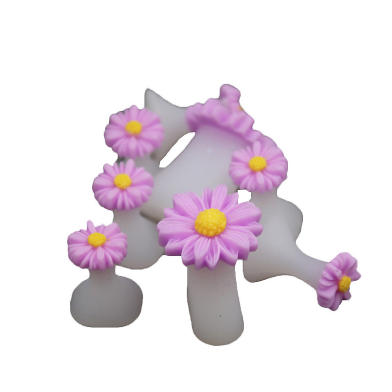 Candy Color 8db Daisy szilikon lábujj elválasztó lábujj elválasztó forma manikűr pedikűr ápoló körömdíszítő szerszámtartó tartozék