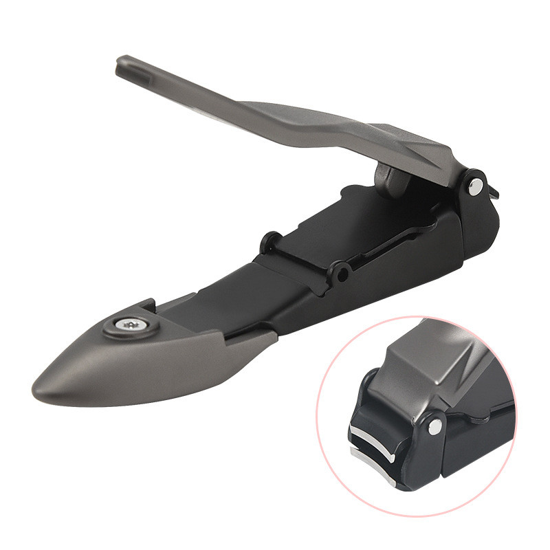 Dispozitiv de tăiat unghii din oțel inoxidabil Cutter anti stropire pentru unghii pentru unghii de la picioare Depozitare automată a tăietorilor de unghii Instrument de manichiură pedichiură