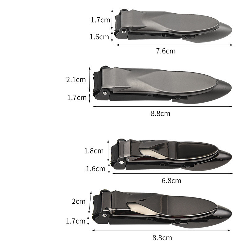 Dispozitiv de tăiat unghii din oțel inoxidabil Cutter anti stropire pentru unghii pentru unghii de la picioare Depozitare automată a tăietorilor de unghii Instrument de manichiură pedichiură