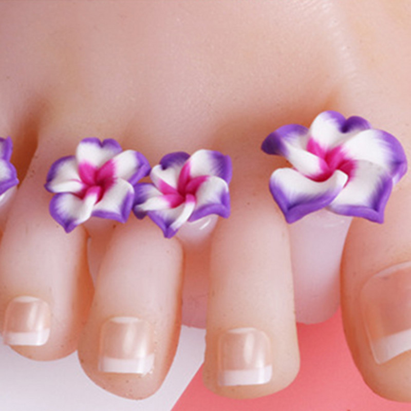 8 kom/lot Cvijet Kap Vodena Perla Separatori za prste Silikonska pregrada za prste Manikura Pedikura Stopala Odstojnici Pedikura DIY alati za nail art