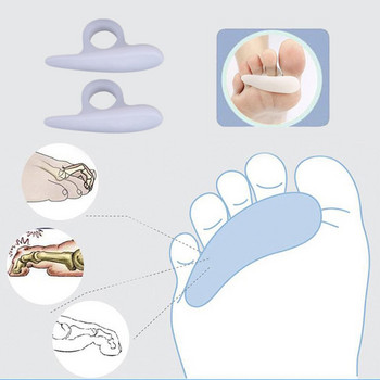 1 чифт пръсти на крака със силиконов гел, разделител за пръсти с един отвор, протектор за валгус на палеца, регулатор на буниона, предпазител за валгус, грижа за краката
