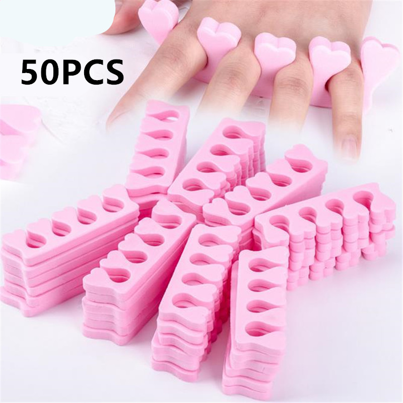 50 kom/pak. Spužva Nail Art Separator nožnih prstiju Separator prstiju stopala Mekani gel UV lak Pribor za salon za nokte Alat za manikuru i pedikuru 3
