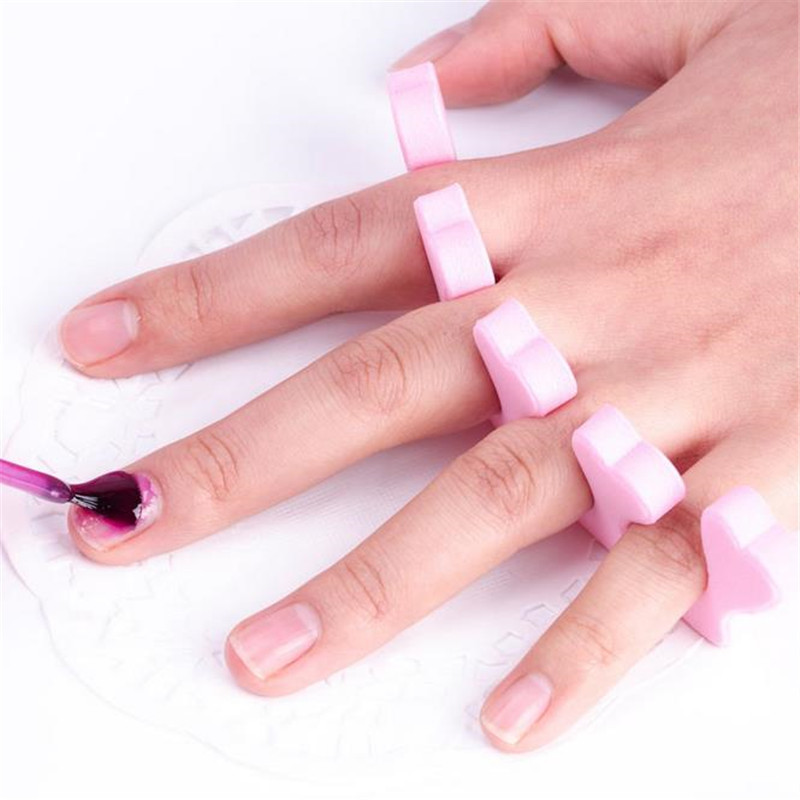 50 kom/pak. Spužva Nail Art Separator nožnih prstiju Separator prstiju stopala Mekani gel UV lak Pribor za salon za nokte Alat za manikuru i pedikuru 3